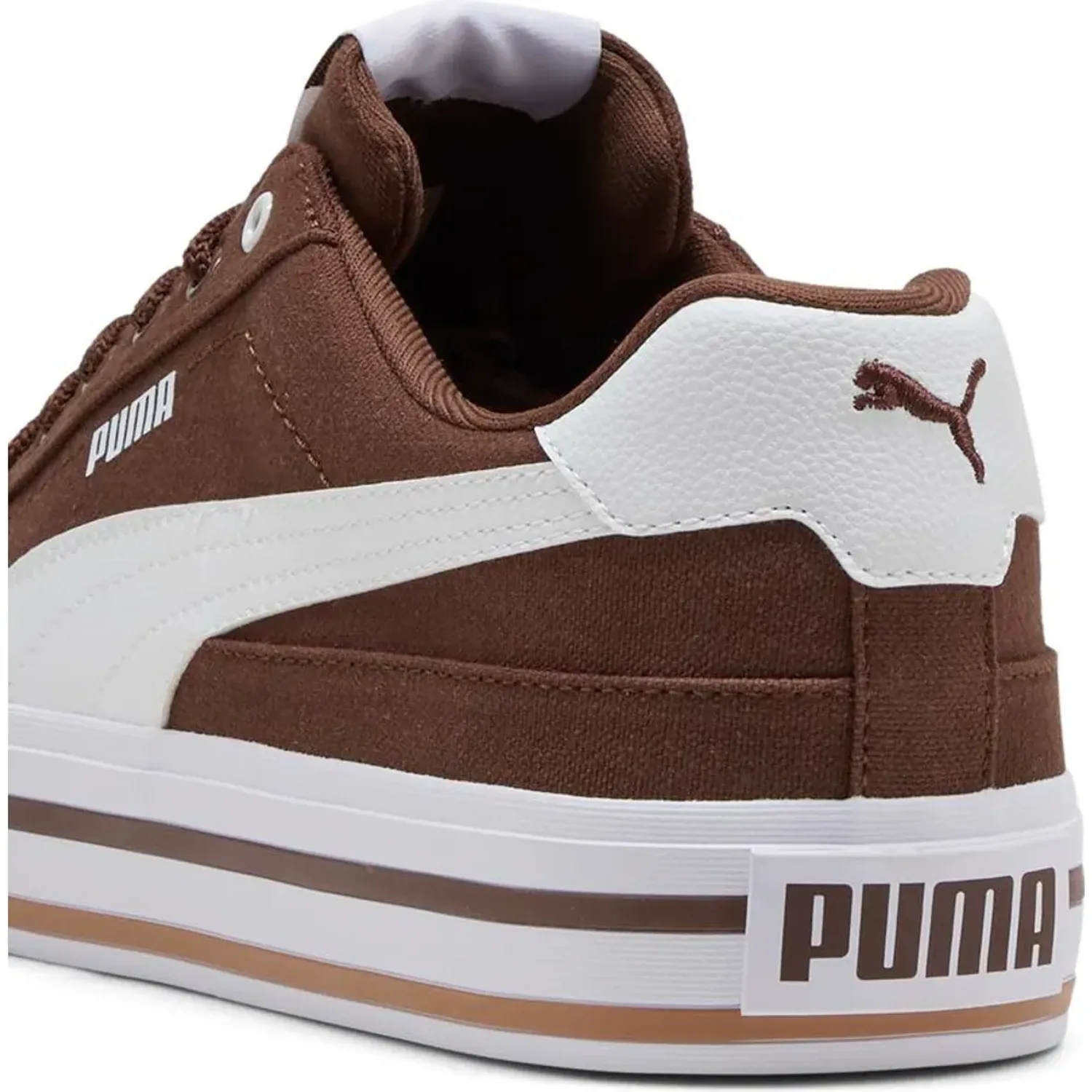 Zapatillas Puma Urbanas Hombre Court Classic Vulc Fs color marrón | Platanitos