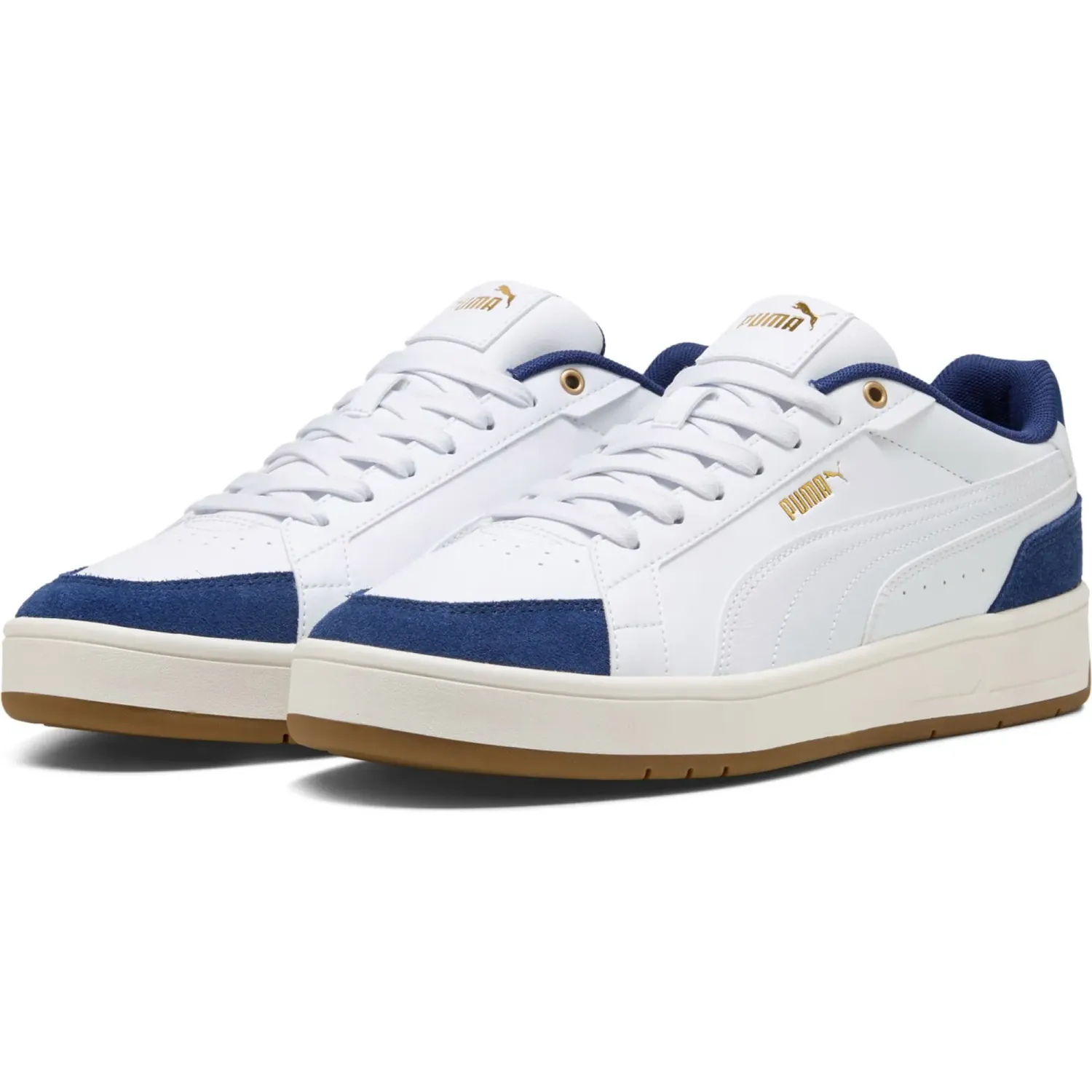 Zapatillas Puma Urbanas Hombre Court Classico Sport color blanco | Platanitos