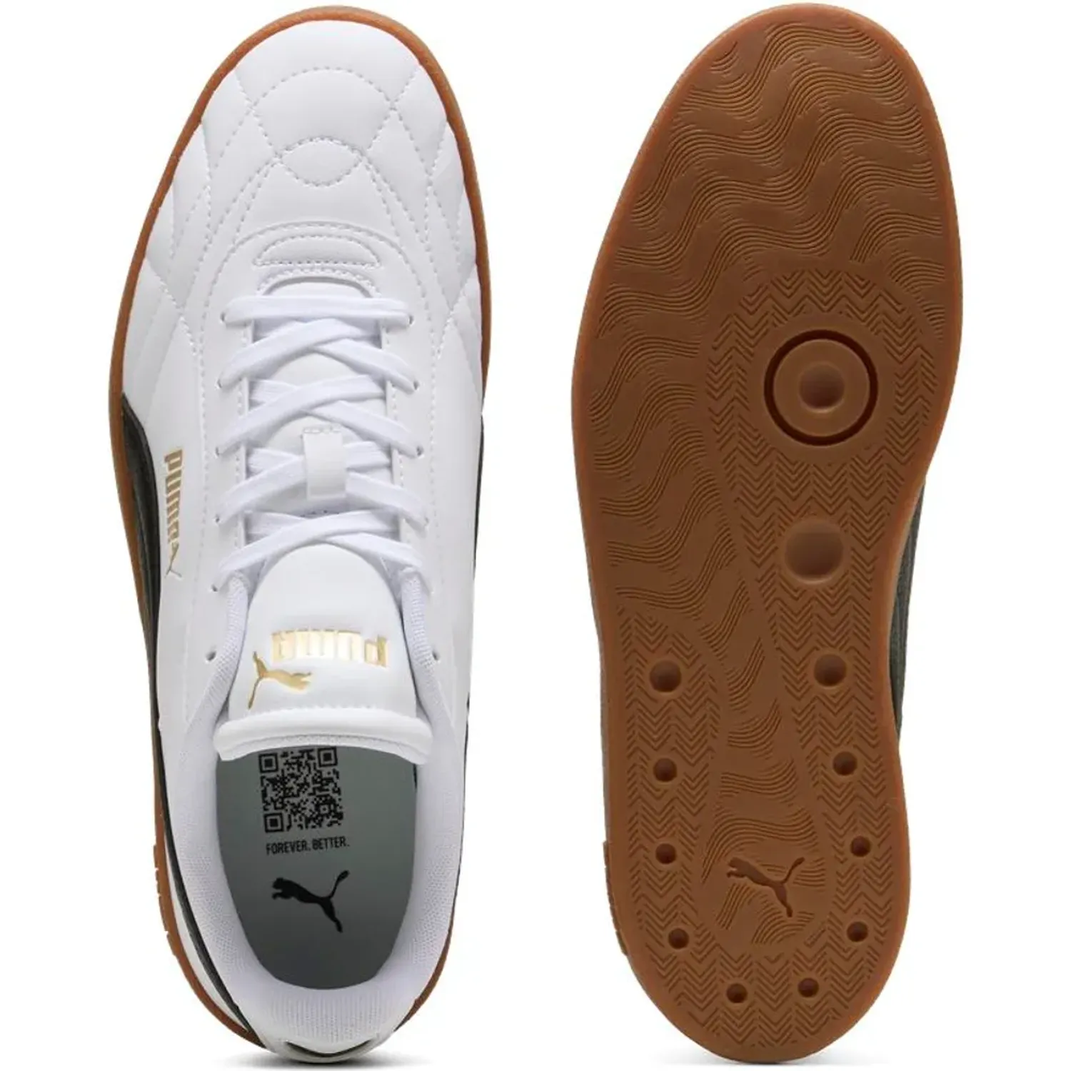 Zapatillas Puma Urbanas Hombre Club Ii Indoor color blanco | Platanitos