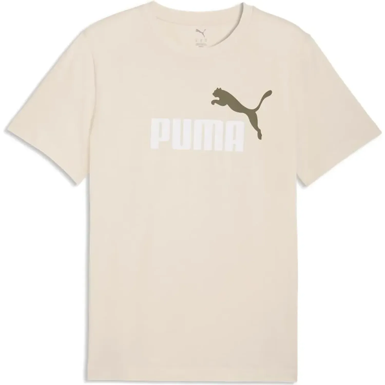 Polo Puma Deportivo Hombre Graphics 2 Color No. 1 Logo Tee color crema | Platanitos