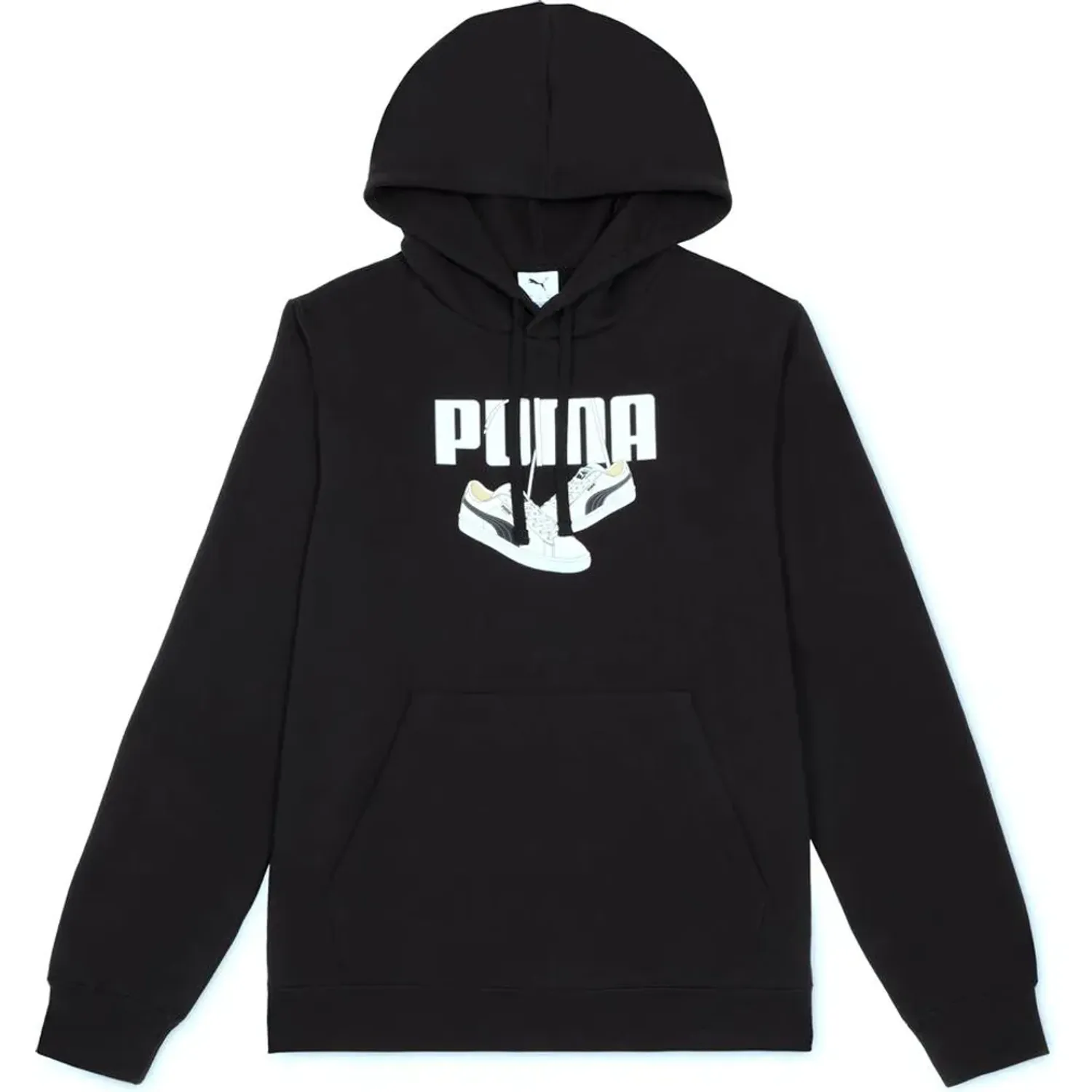 Polera Puma Deportivo Hombre Ess Graphic Sneaker Hoodie Fl color negro | Platanitos