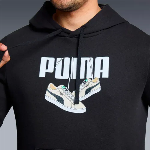 Puma Polera Deportivo Hombre Ess Graphic Sneaker Hoodie Fl