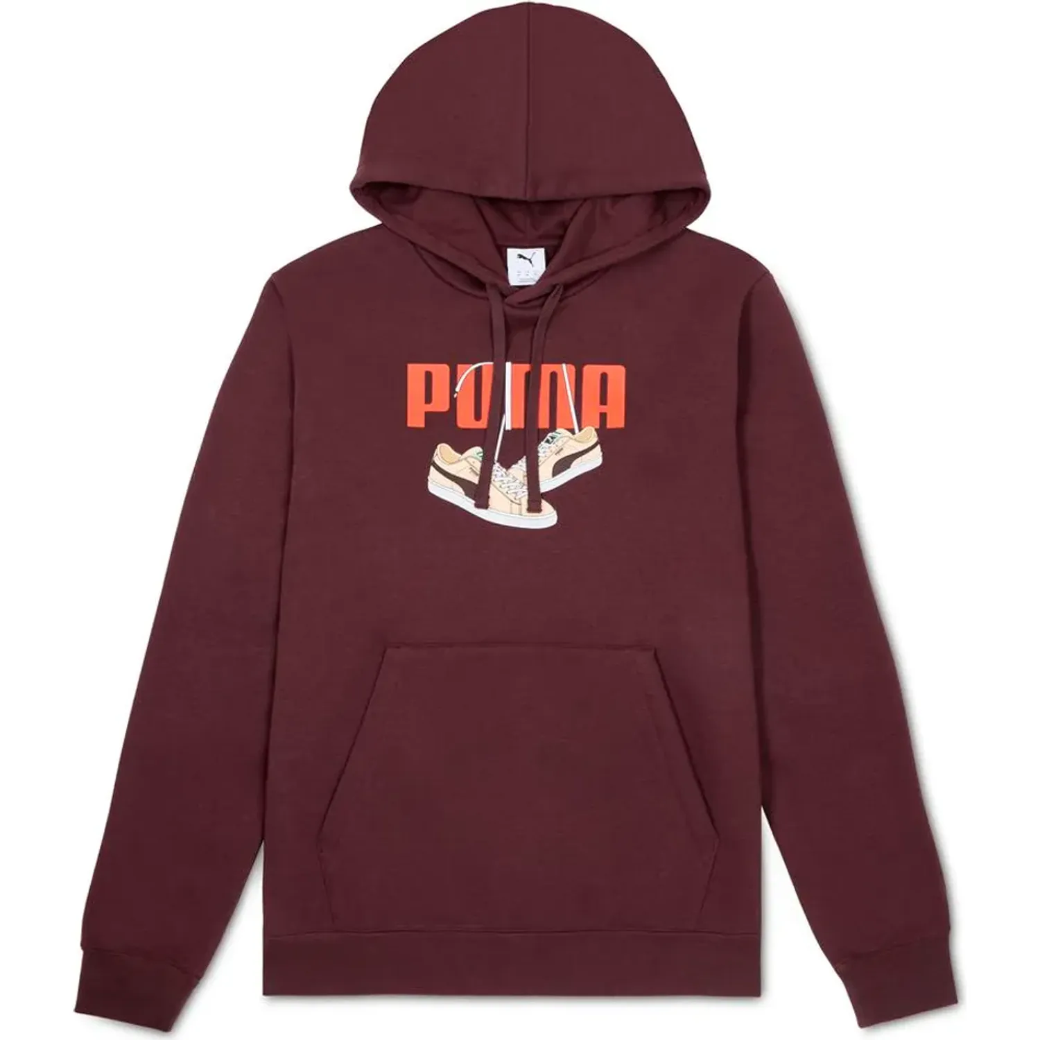 Polera Puma Deportivo Hombre Ess Graphic Sneaker Hoodie Fl color marrón | Platanitos