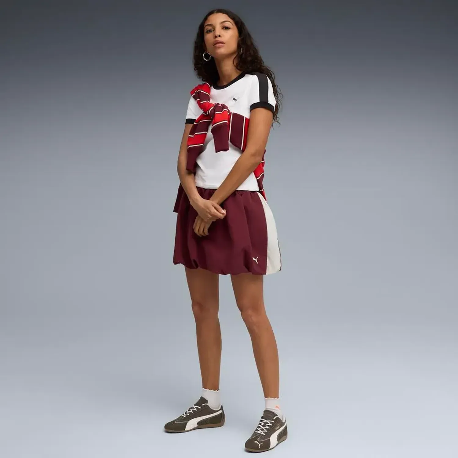 Polo Puma Deportivo Mujer T7 Always On Slim Tee color blanco | Platanitos