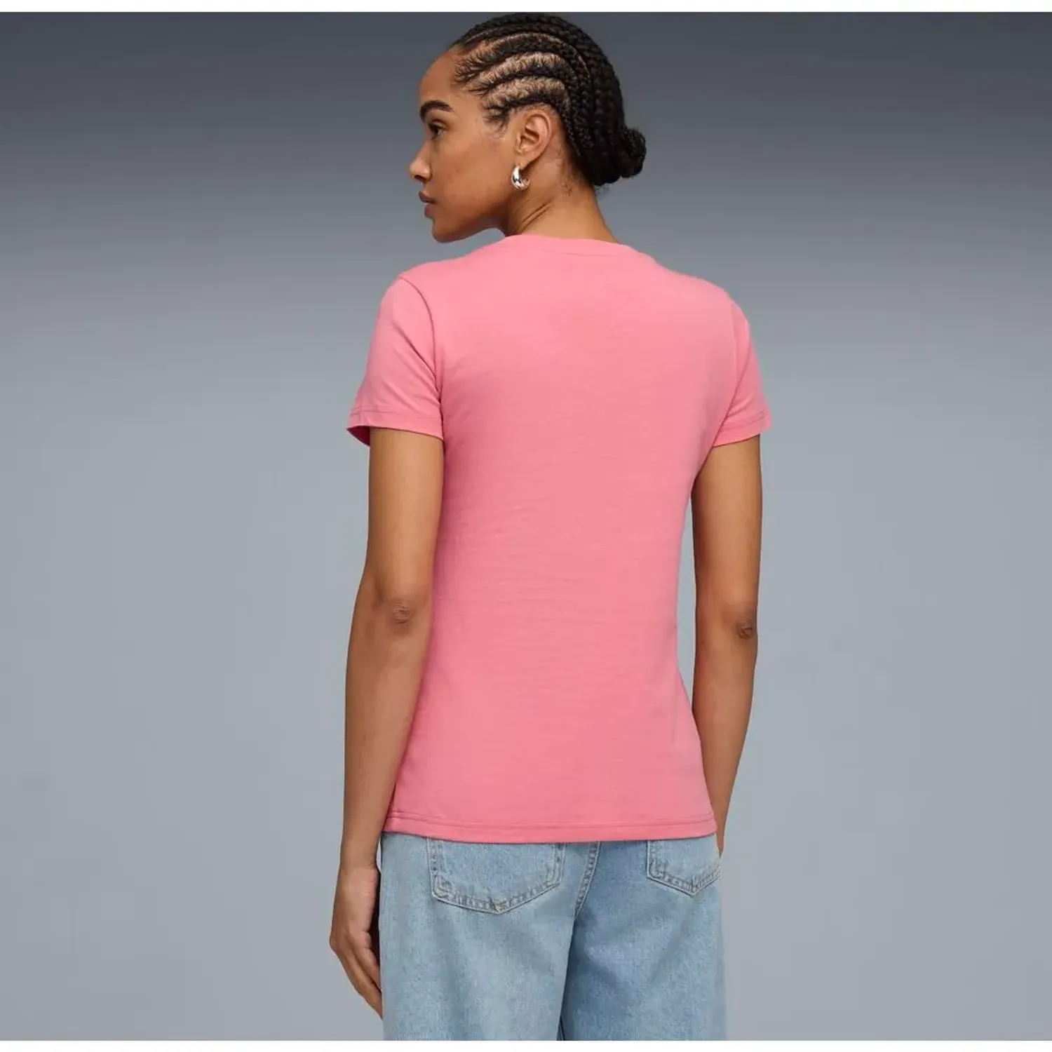 Polo Puma Deportivo Mujer Ess No. 1 Logo Tee (S) color rosado | Platanitos