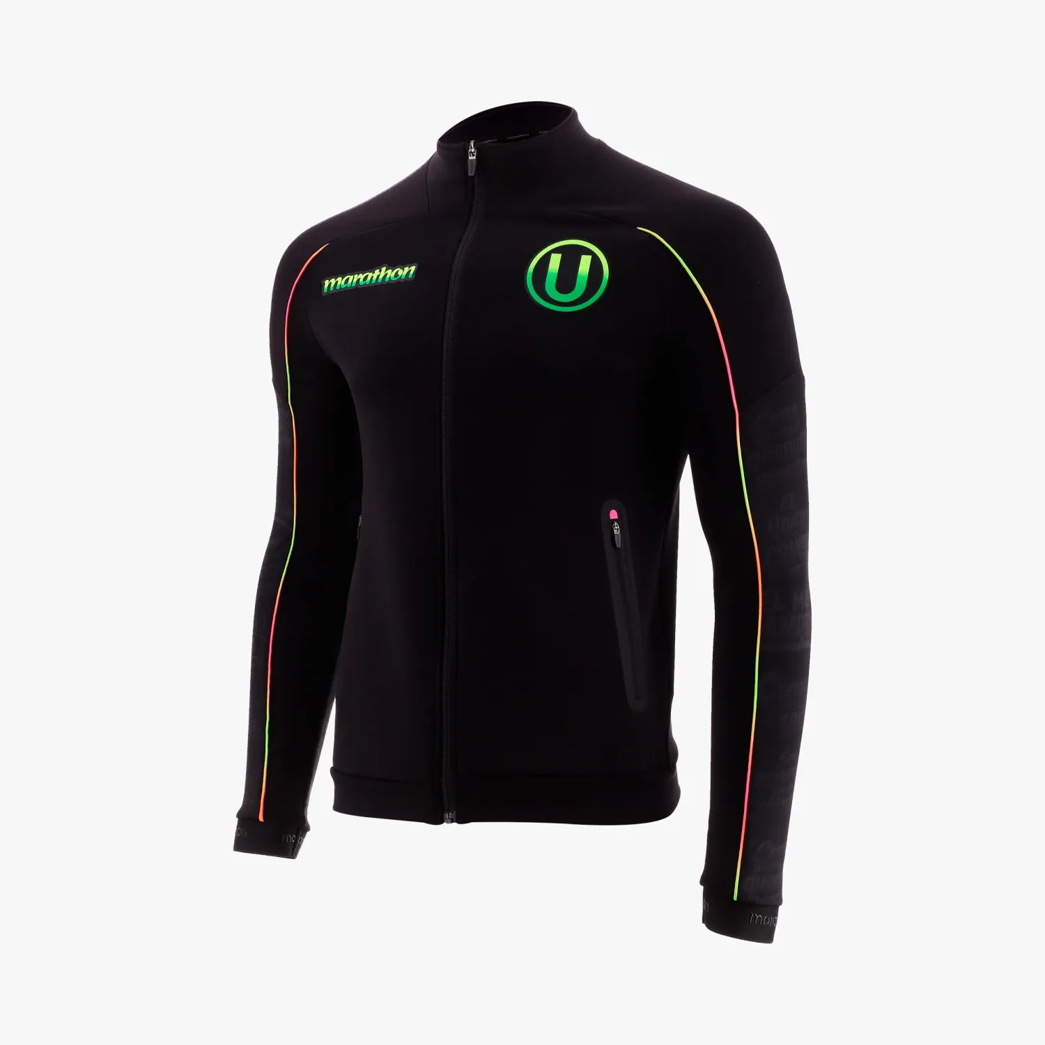 Casaca Universitario Futbol Hombre Universitario color negro | Platanitos