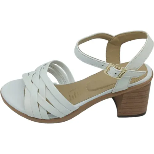 Sandalia Kaminata Casual Mujer B011 color blanco | Platanitos
