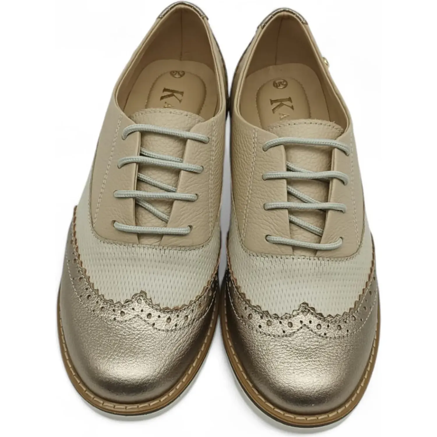 Zapato Kaminata Casual Mujer Xandy color bronce | Platanitos