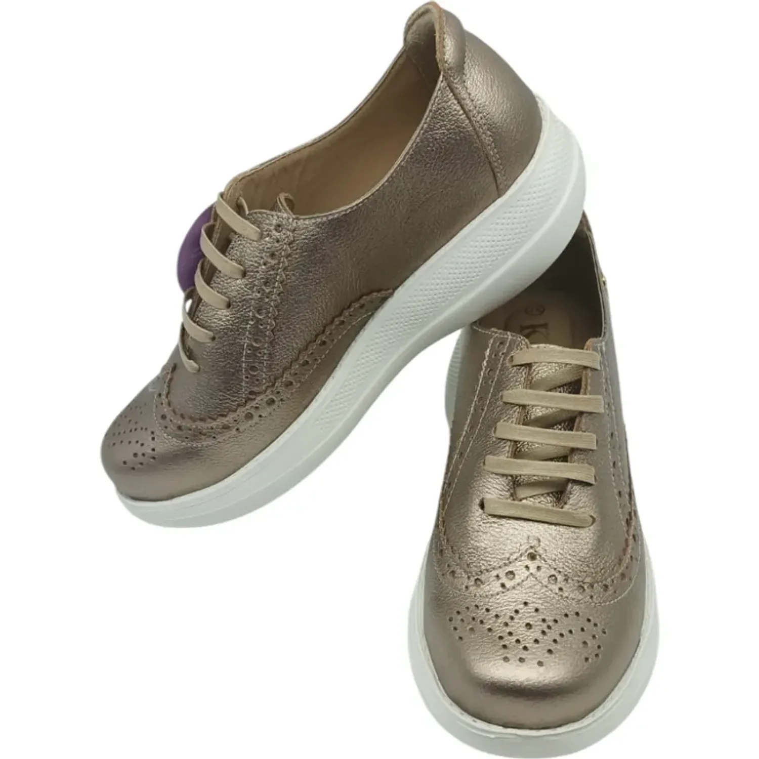 KAMINATA Zapatilla Kaminata Casual Mujer Yalena color platino | Platanitos