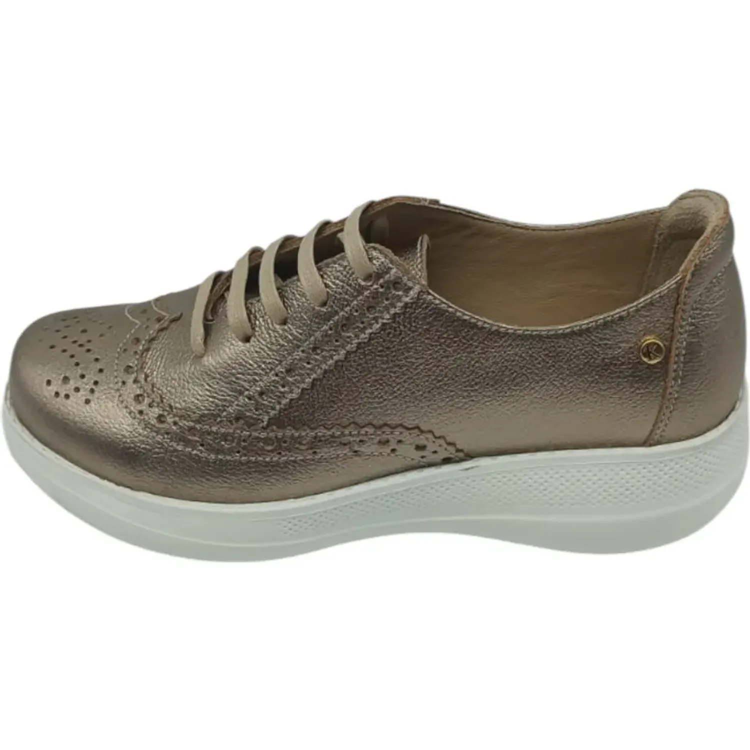 KAMINATA Zapatilla Kaminata Casual Mujer Yalena color platino | Platanitos
