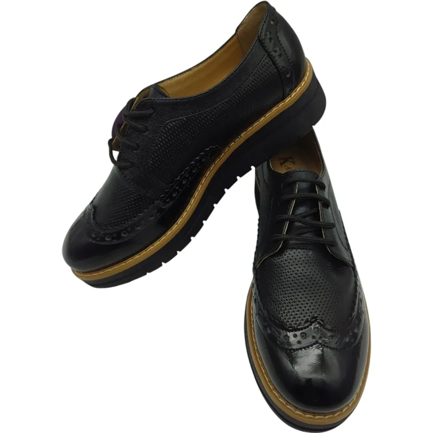 Zapato Kaminata Casual Mujer Yeli color negro / marron | Platanitos