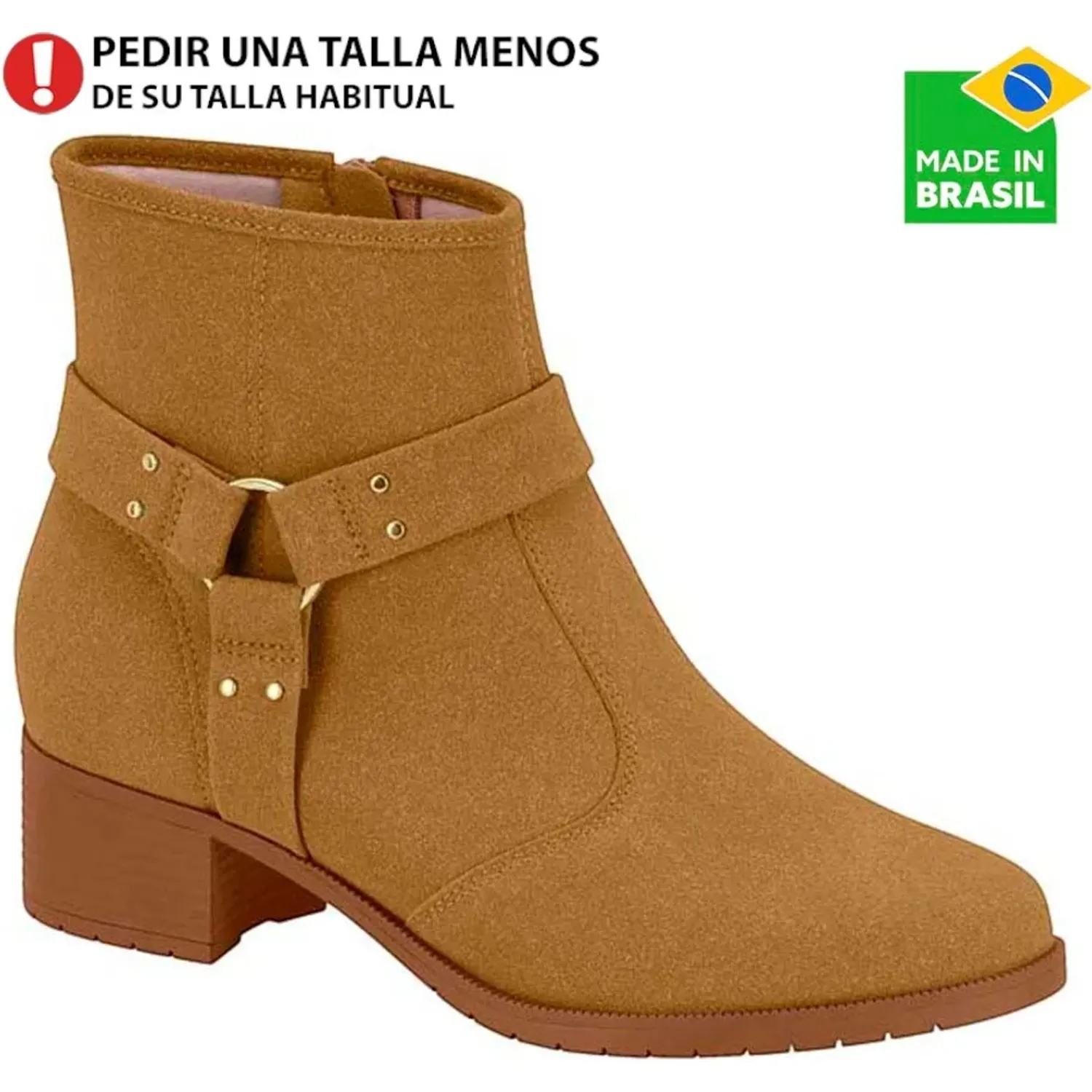 Botin Moleca De Vestir Mujer 5346 color caramelo | Platanitos