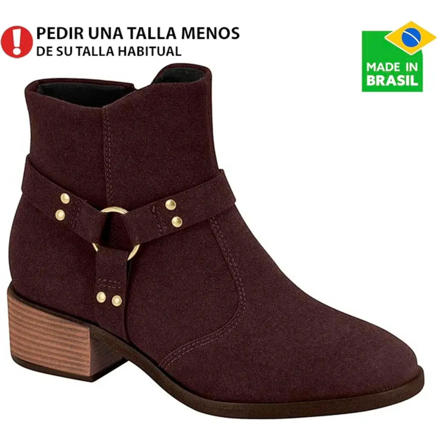 Botin Beira Rio De Vestir Mujer 9087 color cacao | Platanitos