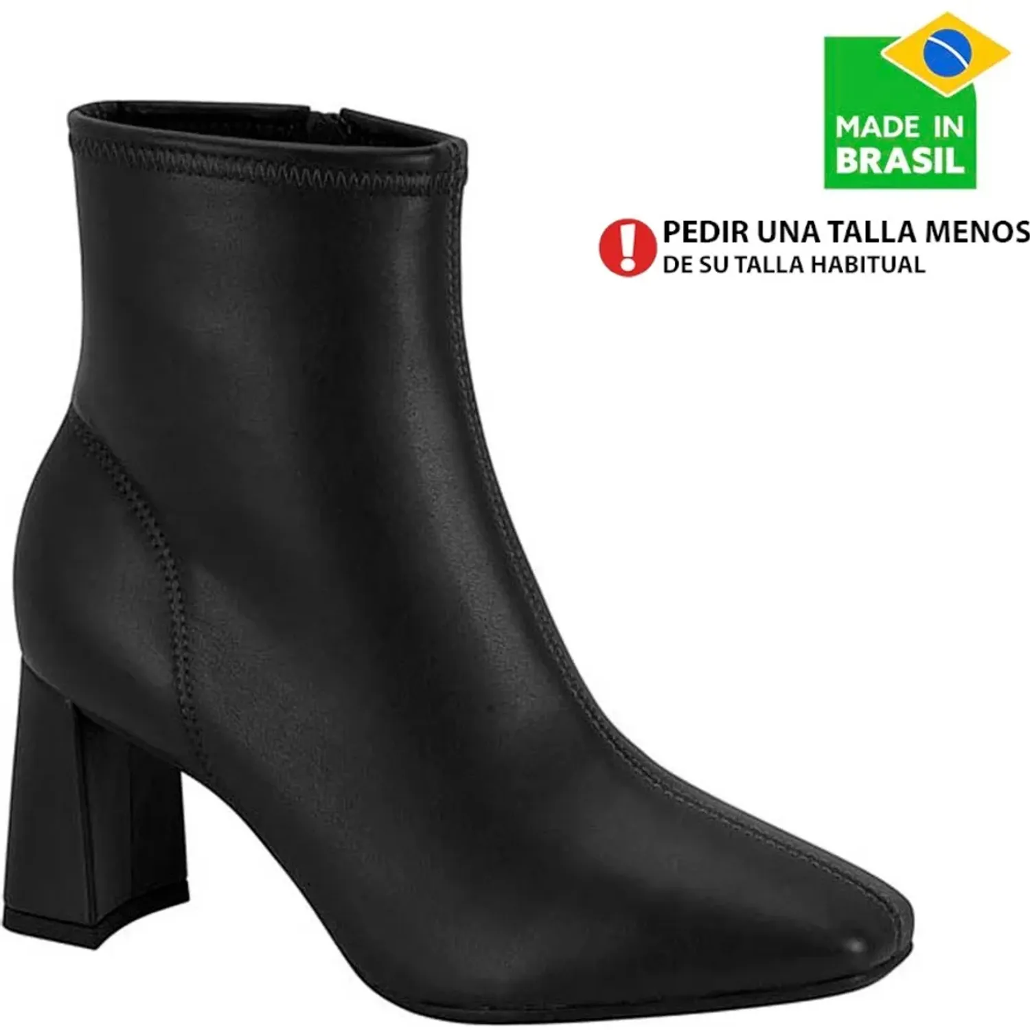 BEIRA RIO Botin Beira Rio De Vestir Mujer 9092 color negro | Platanitos