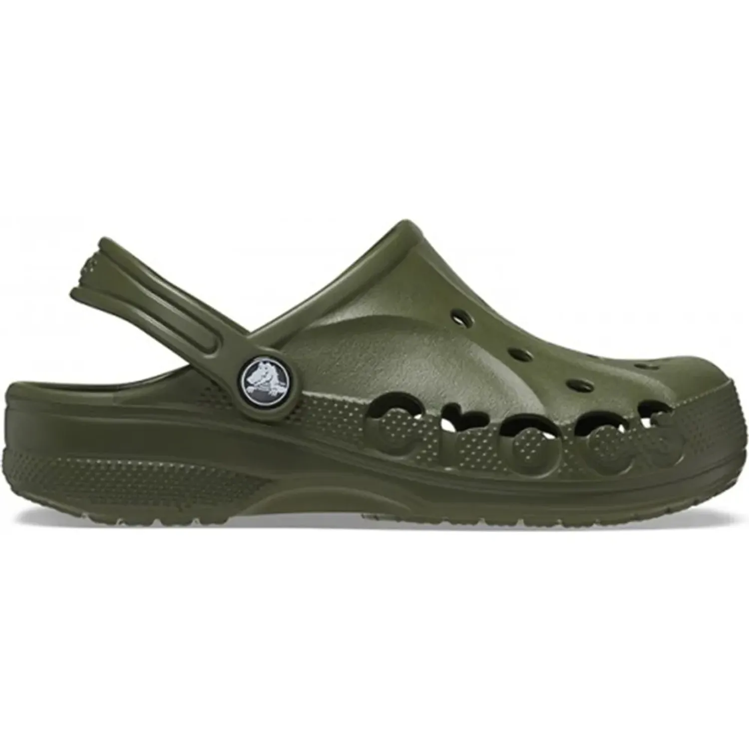 Zuecos Crocs Unisex Niños Classic Baya Clog color verde | Platanitos