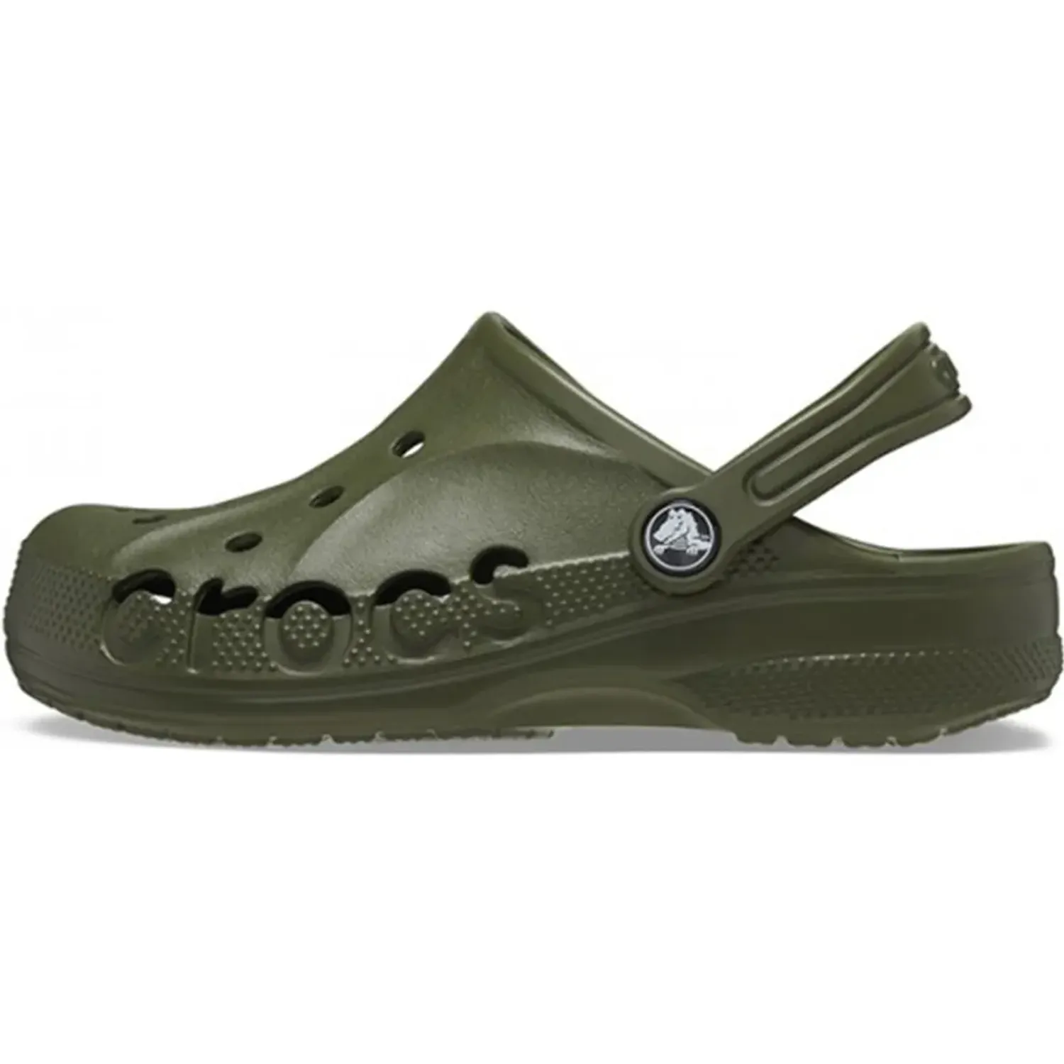 Zuecos Crocs Unisex Niños Classic Baya Clog color verde | Platanitos