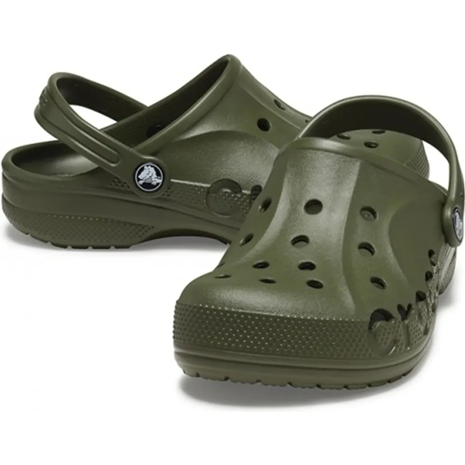 Zuecos Crocs Unisex Niños Classic Baya Clog color verde | Platanitos