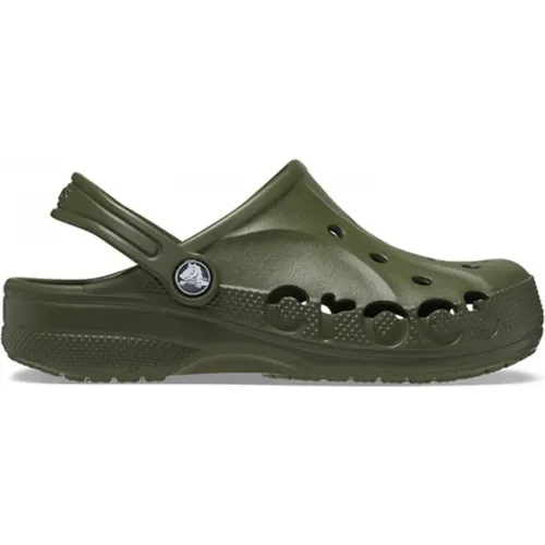 Zuecos Crocs Unisex Niños Classic Baya Clog color verde | Platanitos
