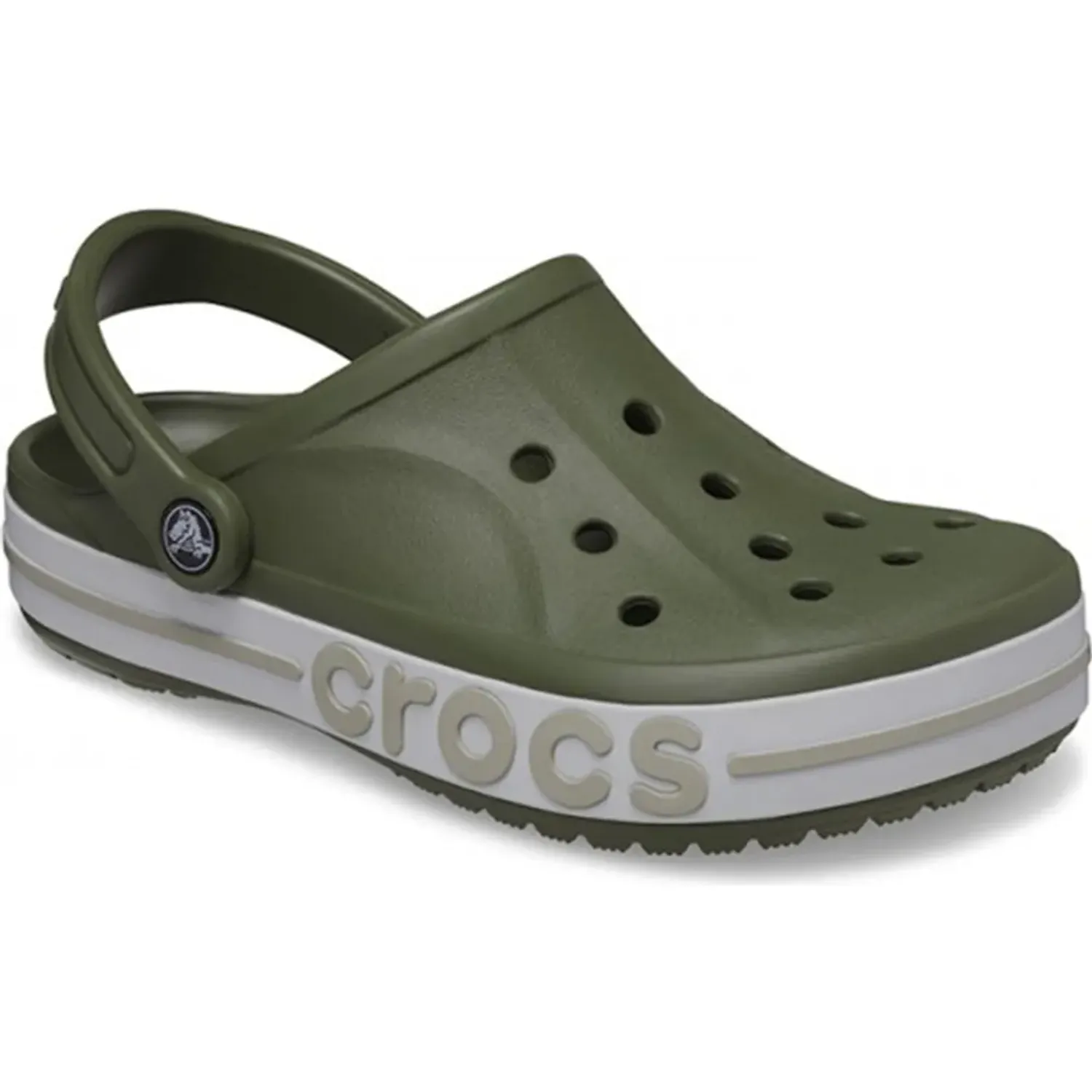 Zuecos Crocs Unisex Bayaband Clog color verde | Platanitos