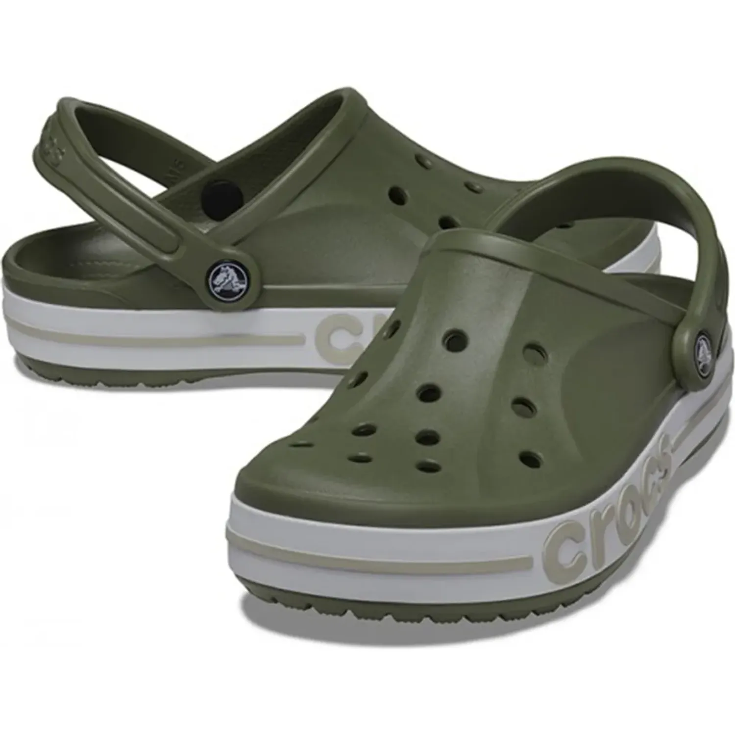 Zuecos Crocs Unisex Bayaband Clog color verde | Platanitos