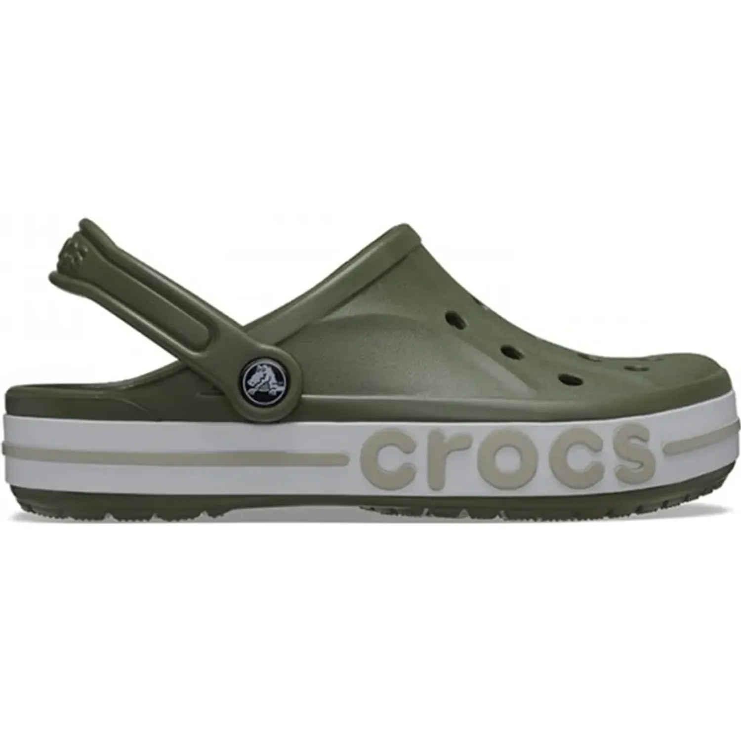 Zuecos Crocs Unisex Bayaband Clog color verde | Platanitos