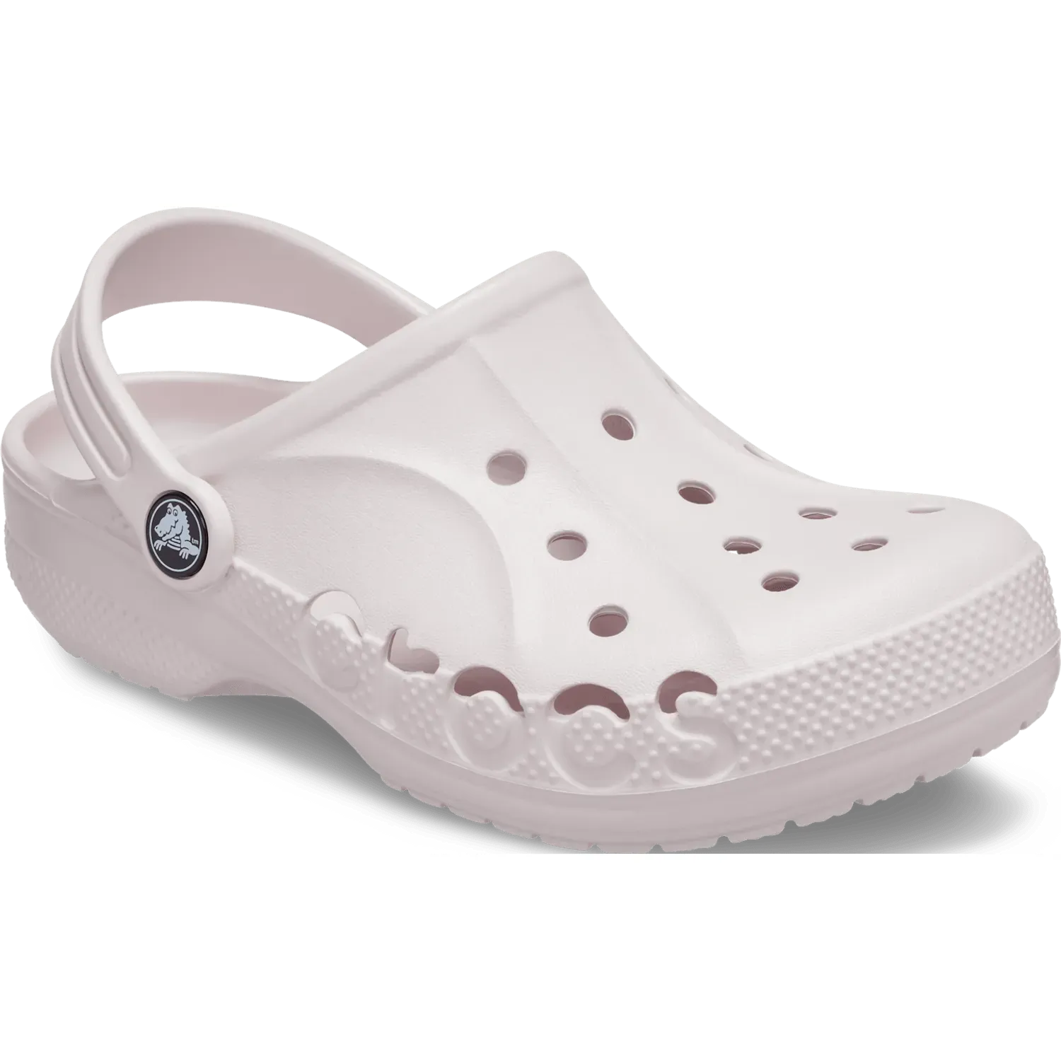 Zuecos Crocs Unisex Niños Classic Baya Clog color rosado pastel | Platanitos