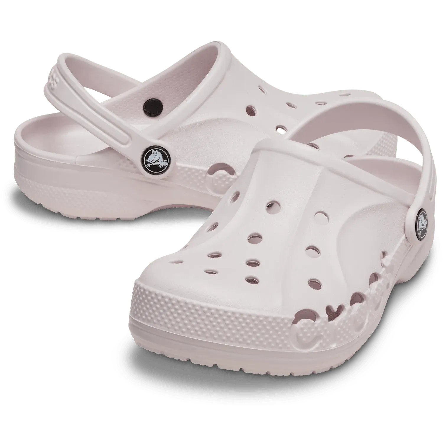 Zuecos Crocs Unisex Niños Classic Baya Clog color rosado pastel | Platanitos