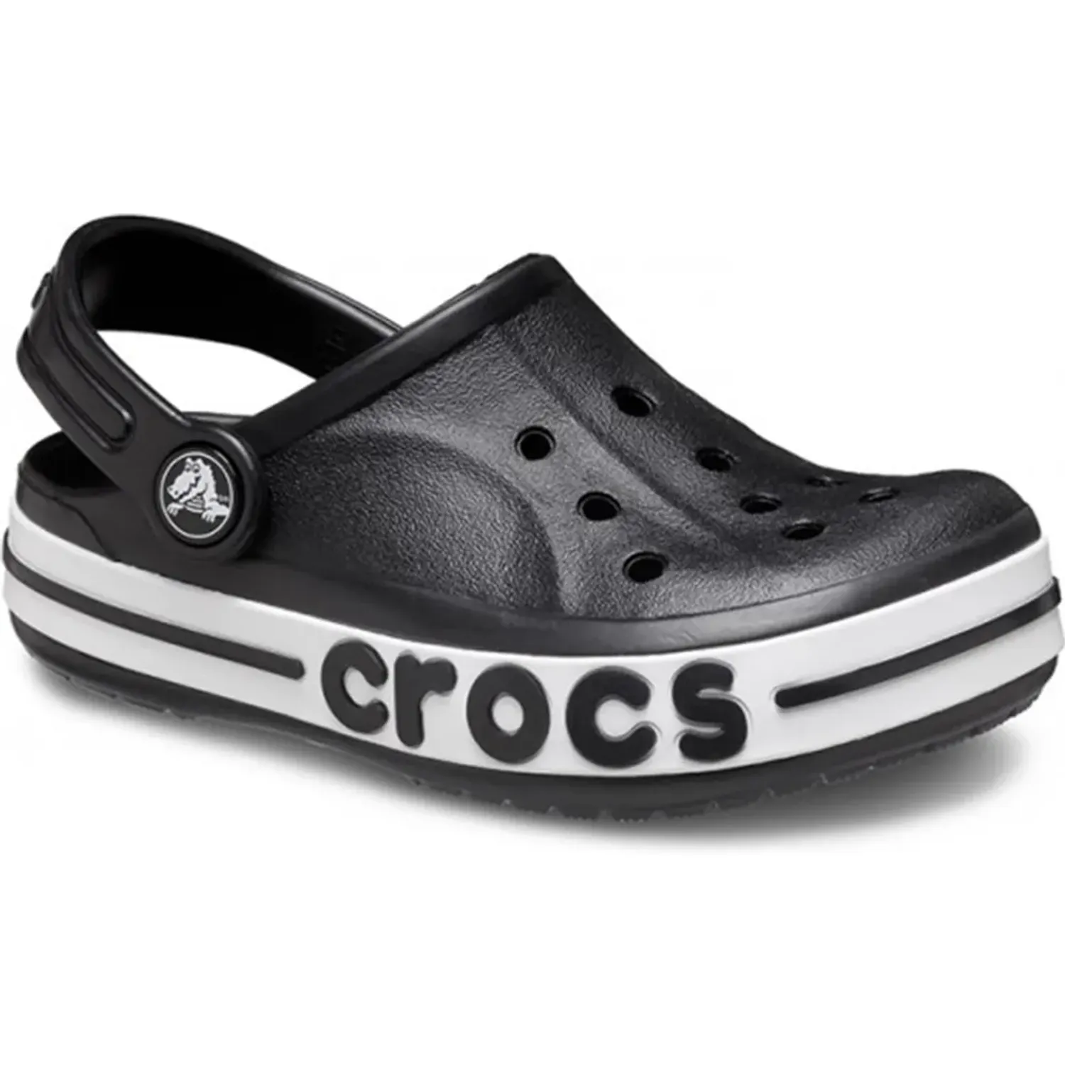 Zuecos Crocs Unisex Niños Bayaband Clog color negro | Platanitos