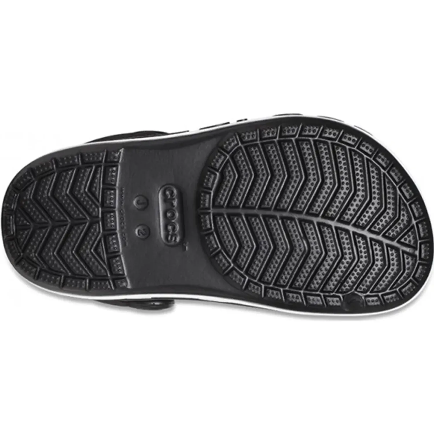 Zuecos Crocs Unisex Niños Bayaband Clog color negro | Platanitos