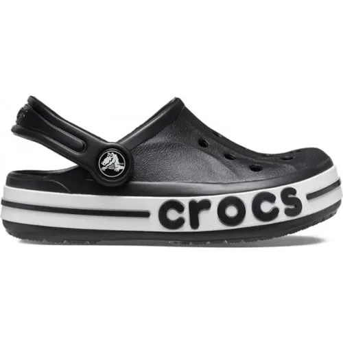 Zuecos Crocs Unisex Niños Bayaband Clog color negro | Platanitos