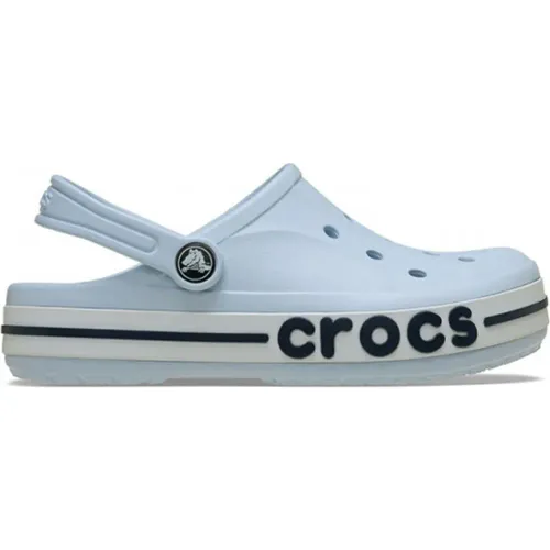 Zuecos Crocs Unisex Niños Bayaband Clog color celeste | Platanitos