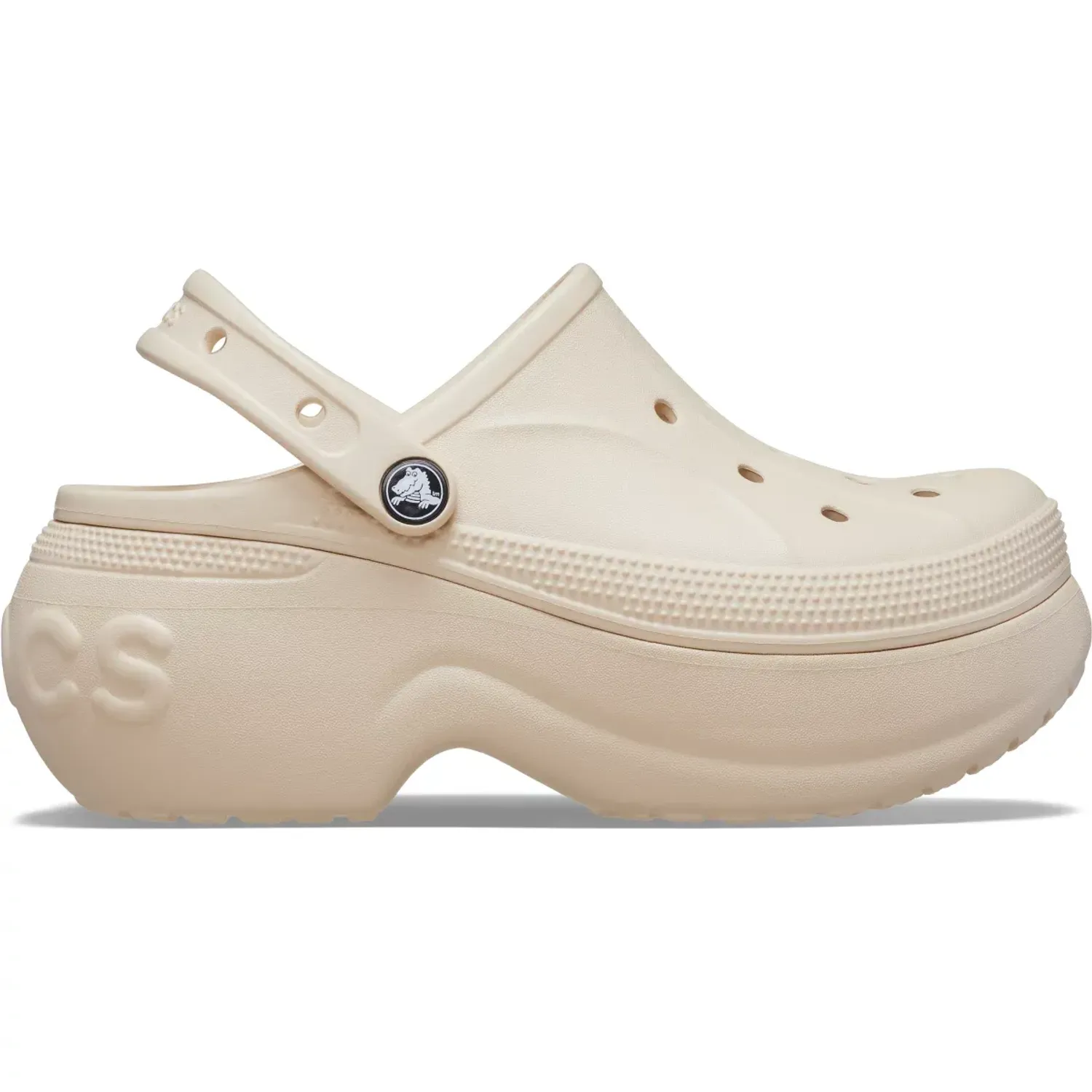 Zuecos Crocs Mujer Bella Clog color beige | Platanitos