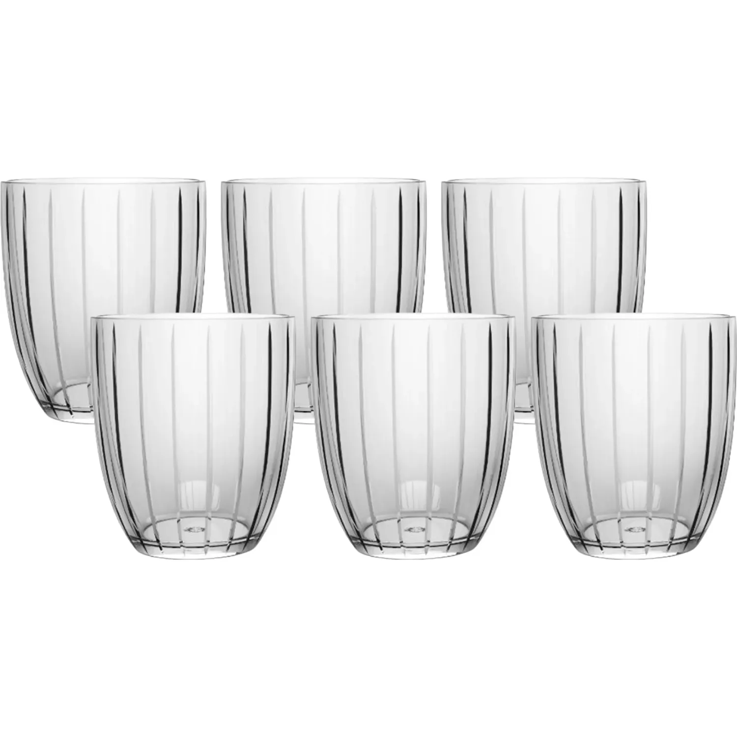 ICHIMATSU Set Ichimatsu X 6 Vasos Cortos De 300ml color transparente | Platanitos
