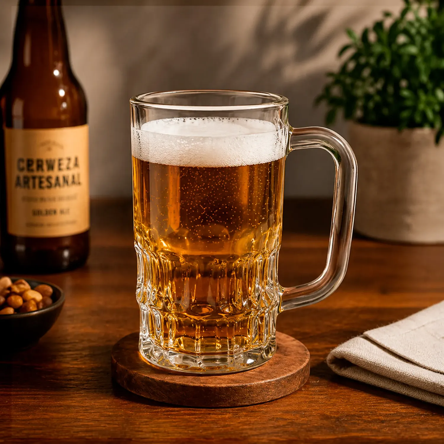 Set Ichimatsu X 3 Jarro Cervecero De 336ml color transparente | Platanitos