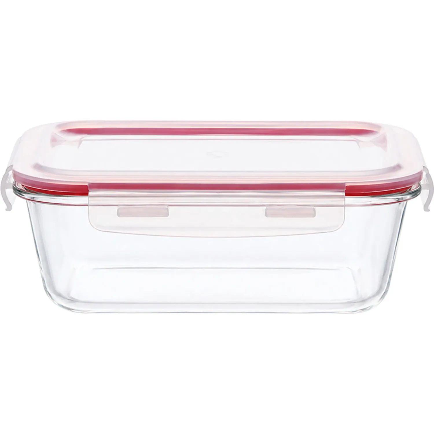 Taper Ichimatsu Rectangular De Vidrio De 640 Ml color transparente | Platanitos