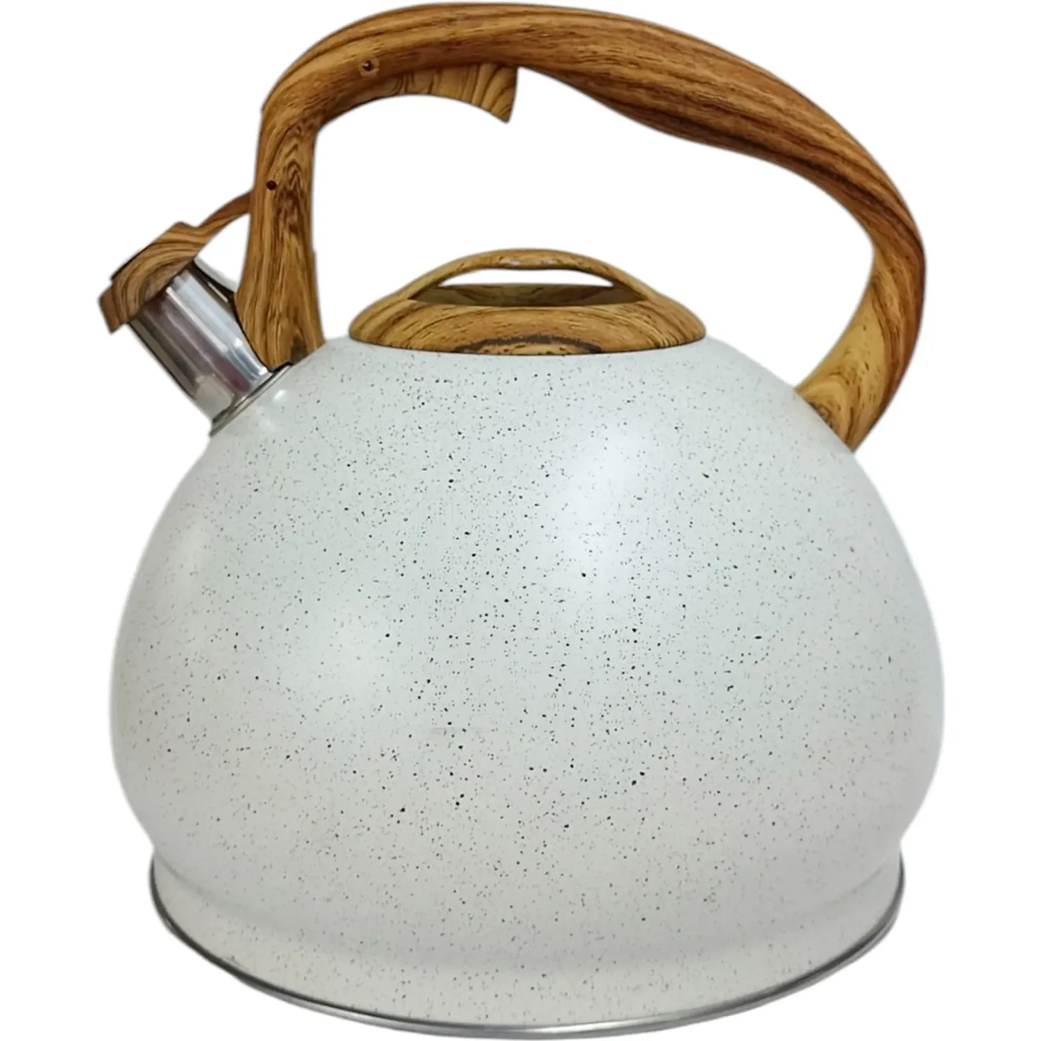 Tetera Ichimatsu Blanca De 5 Litros Con Asa Estilo Madera color blanco | Platanitos