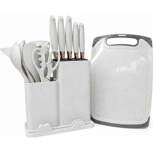 Juego Ichimatsu De Utensilios Por 19 Piezas De Silicona Color Blanco color blanco | Platanitos