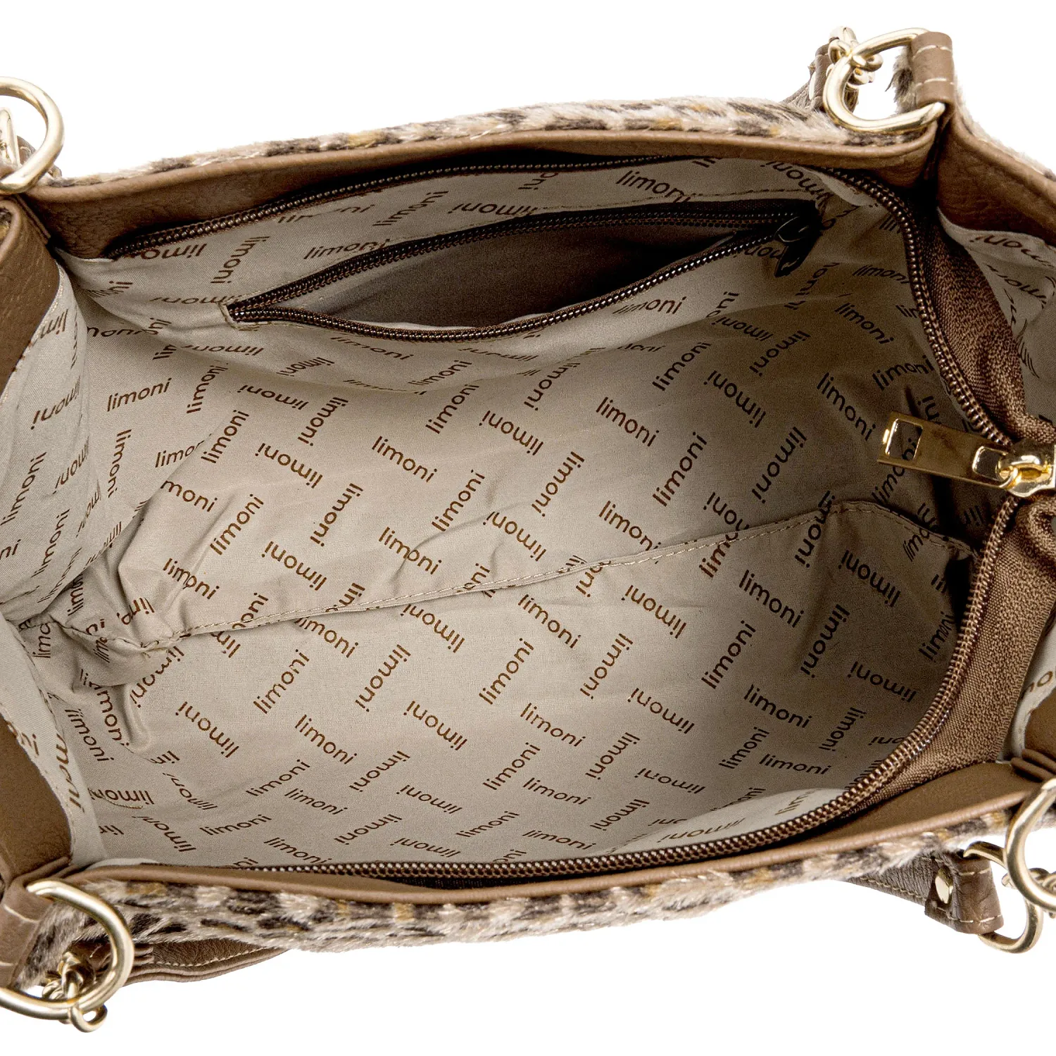 Cartera Limoni Casual Africa1 color leopardo | Platanitos