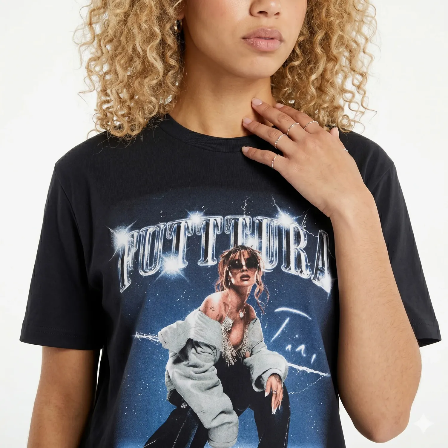 Under Armour Polo Under Armour Tini Mujer Bfos Logo Tee Ss Futttura color negro | Platanitos