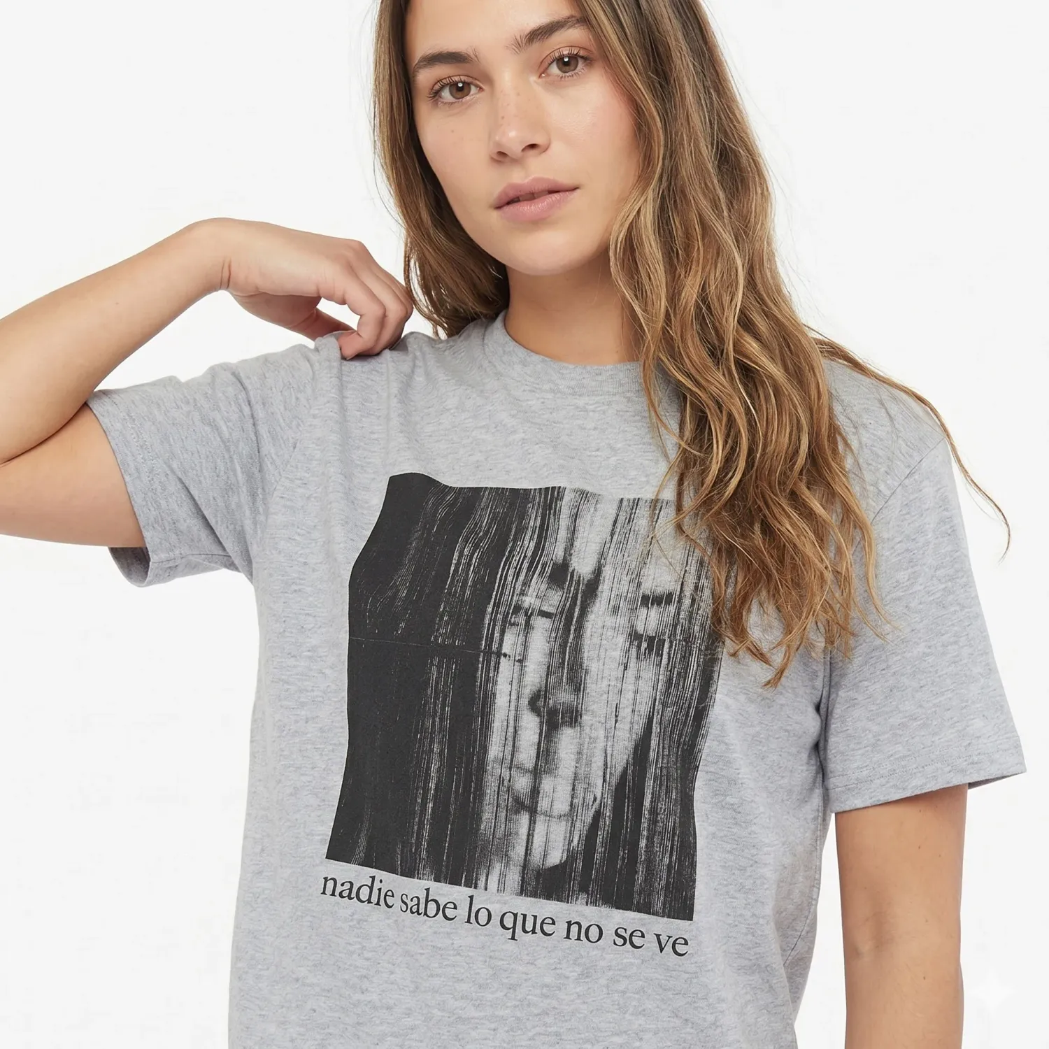 Polo Under Armour Tini Mujer Bfos Logo Tee Ss Umdp color gris melange | Platanitos