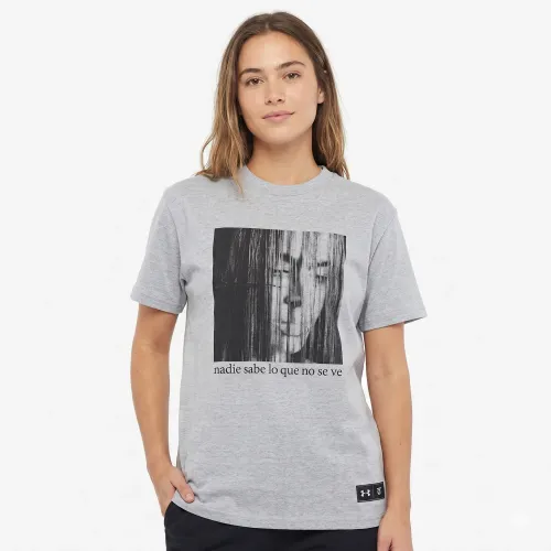Polo Under Armour Unisex Ua W Bfos Logo Tee Ss Tini Umdp color gris | Platanitos