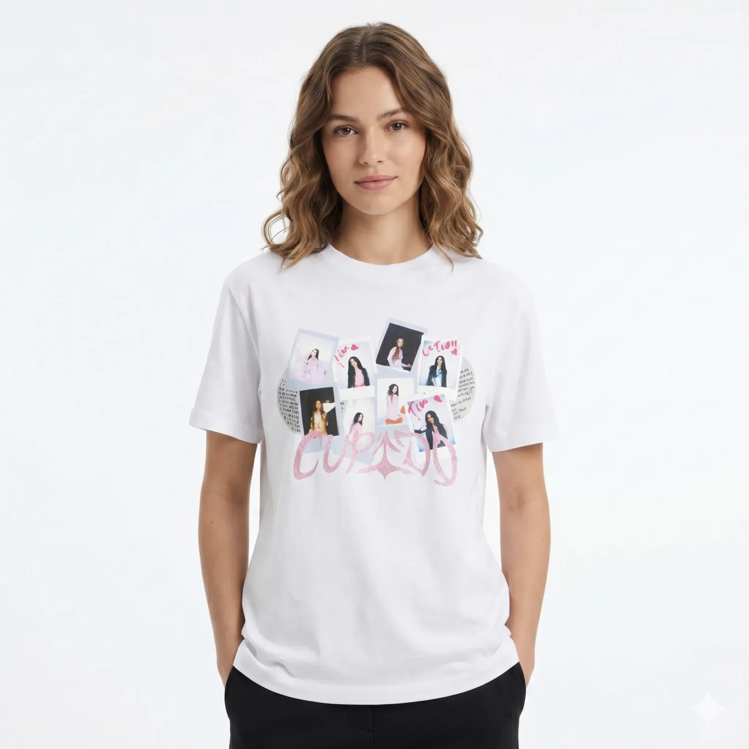 Polo Under Armour Tini Mujer Bfos Logo Tee Ss  Cupido color blanco | Platanitos