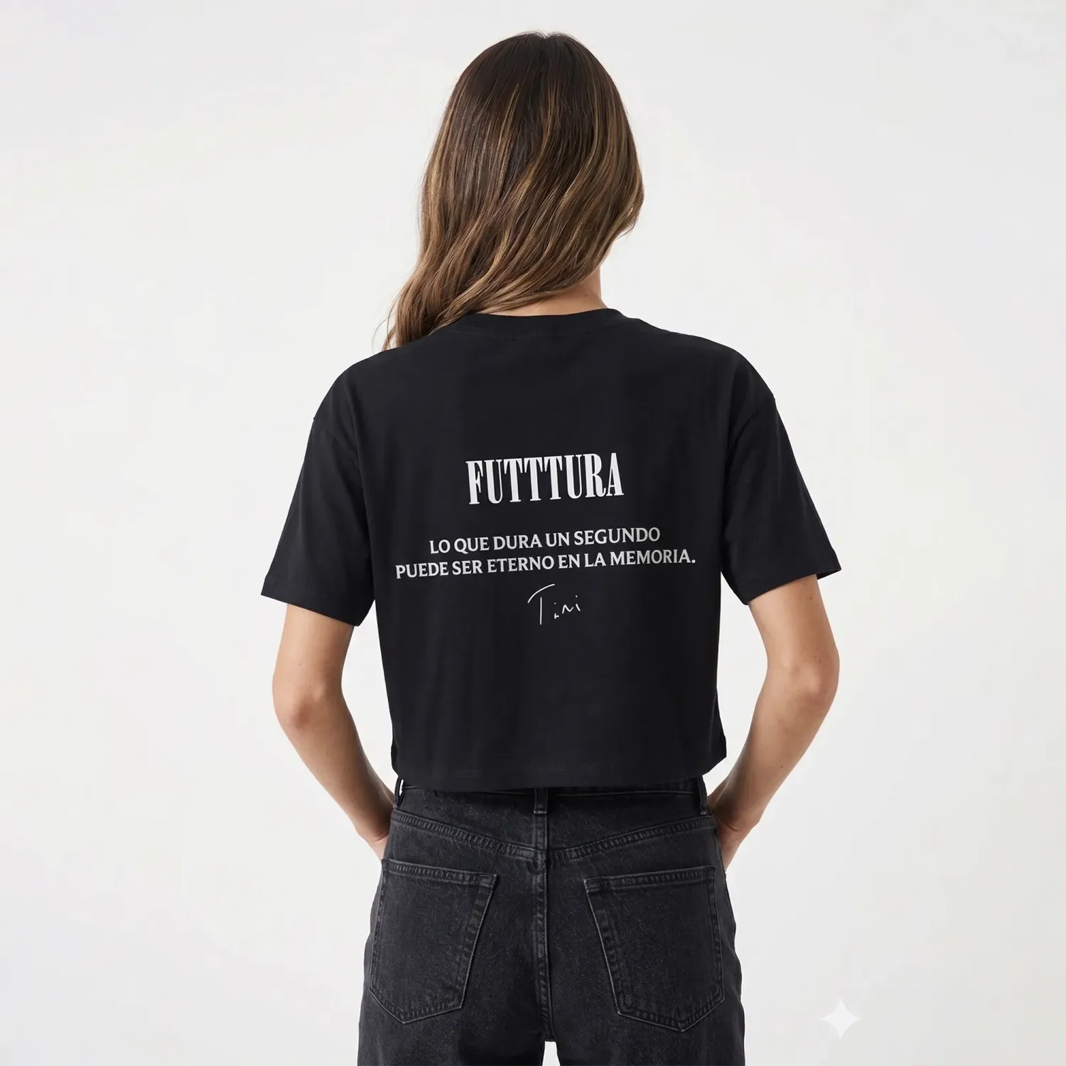 Polo Under Armour Tini Mujer Live Crop Ss  Futttura color negro | Platanitos
