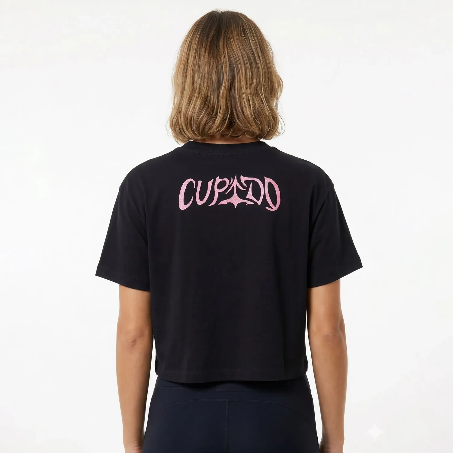 Polo Under Armour Tini Mujer Live Crop Ss  Cupido color negro | Platanitos