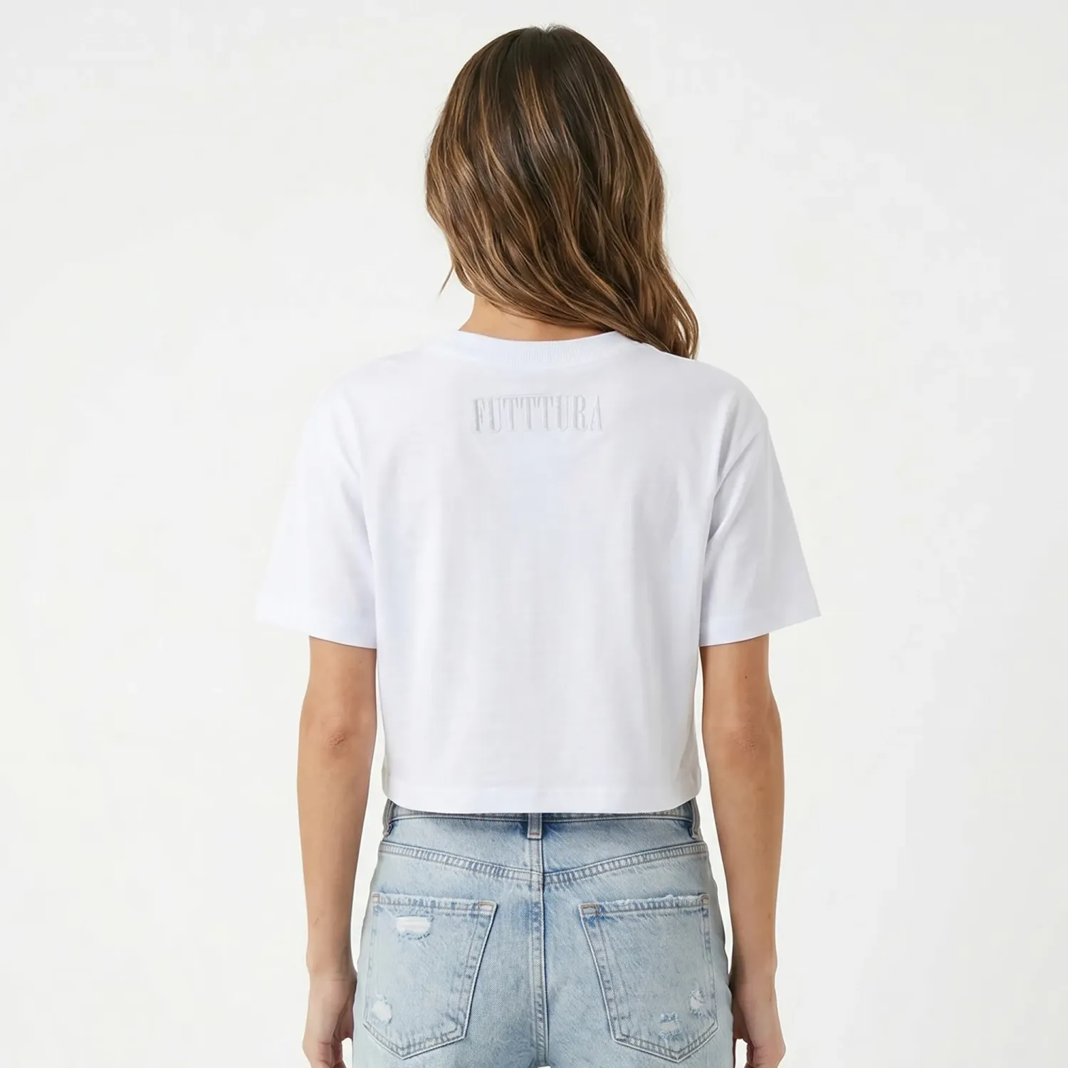 Under Armour Polo Under Armour Tini Mujer Live Crop Ss Futttura color blanco | Platanitos