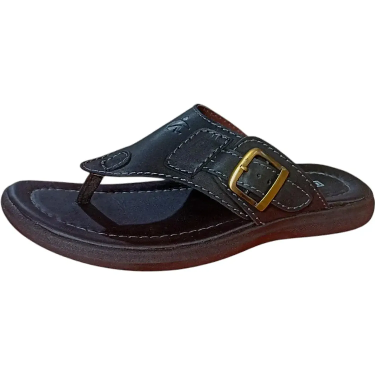 TIME VEROCHY Sandalia Time Verochy Cuero Hombre Tv30 color negro | Platanitos