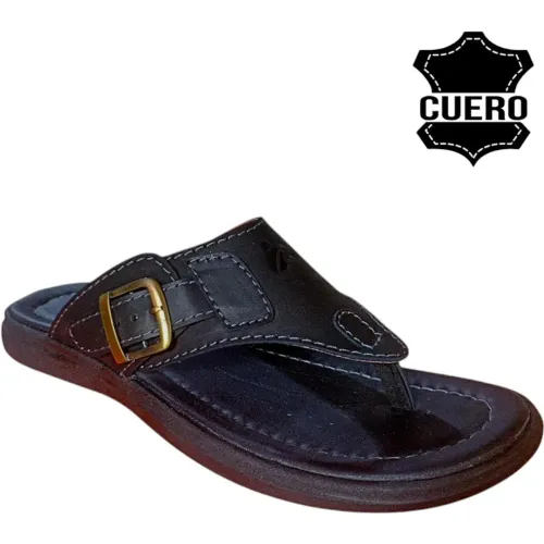 Hombre TIME VEROCHY Negro Sandalia  Cuero Hombre  Tv30