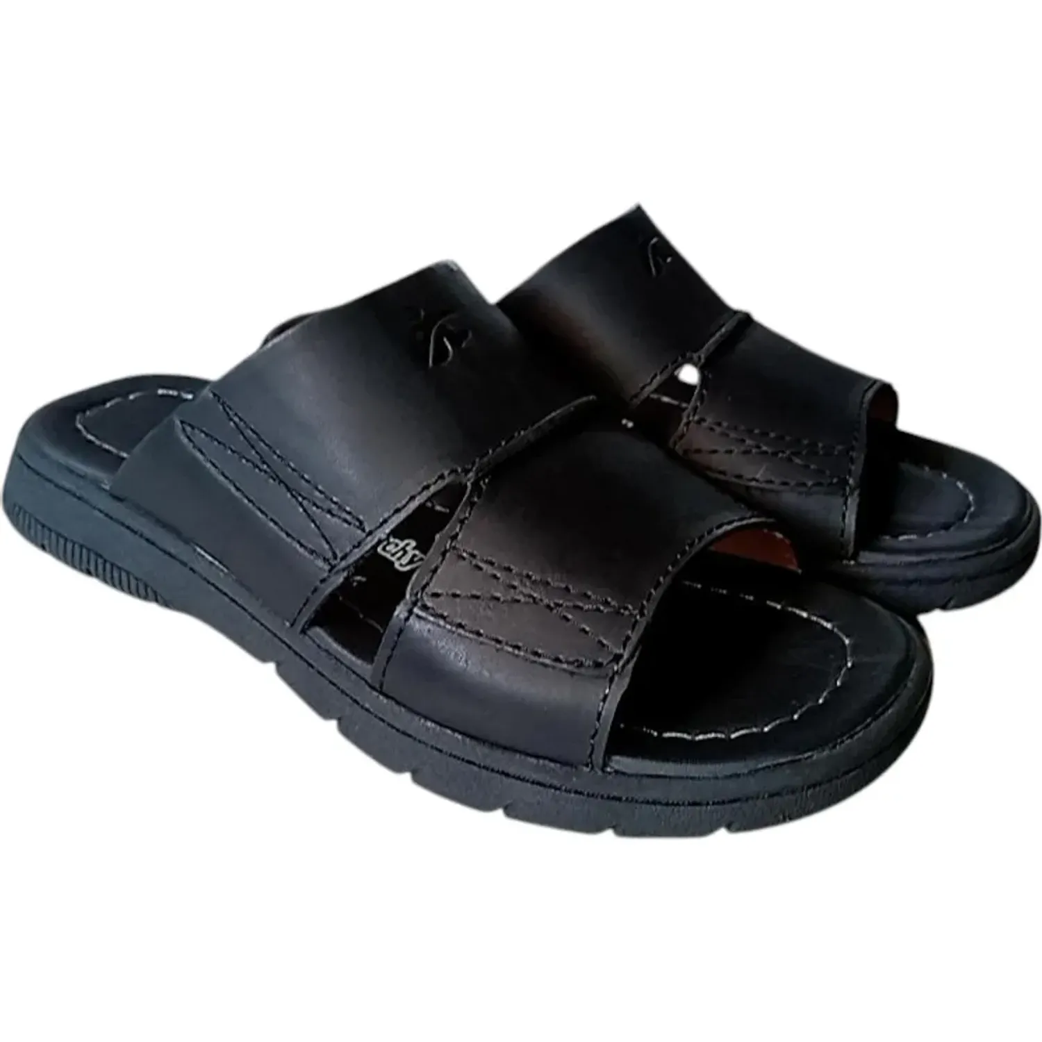 TIME VEROCHY Sandalia Time Verochy Cuero Hombre Tv30 color negro | Platanitos