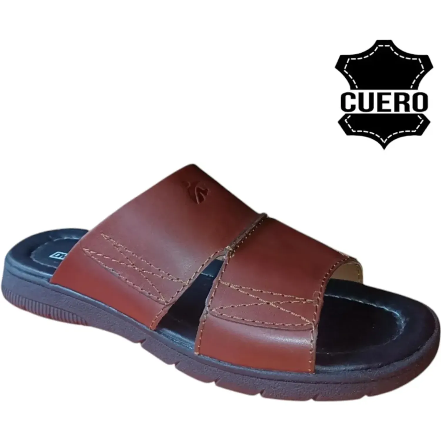 Sandalia Time Verochy  Cuero Hombre  Tv30 color marron | Platanitos