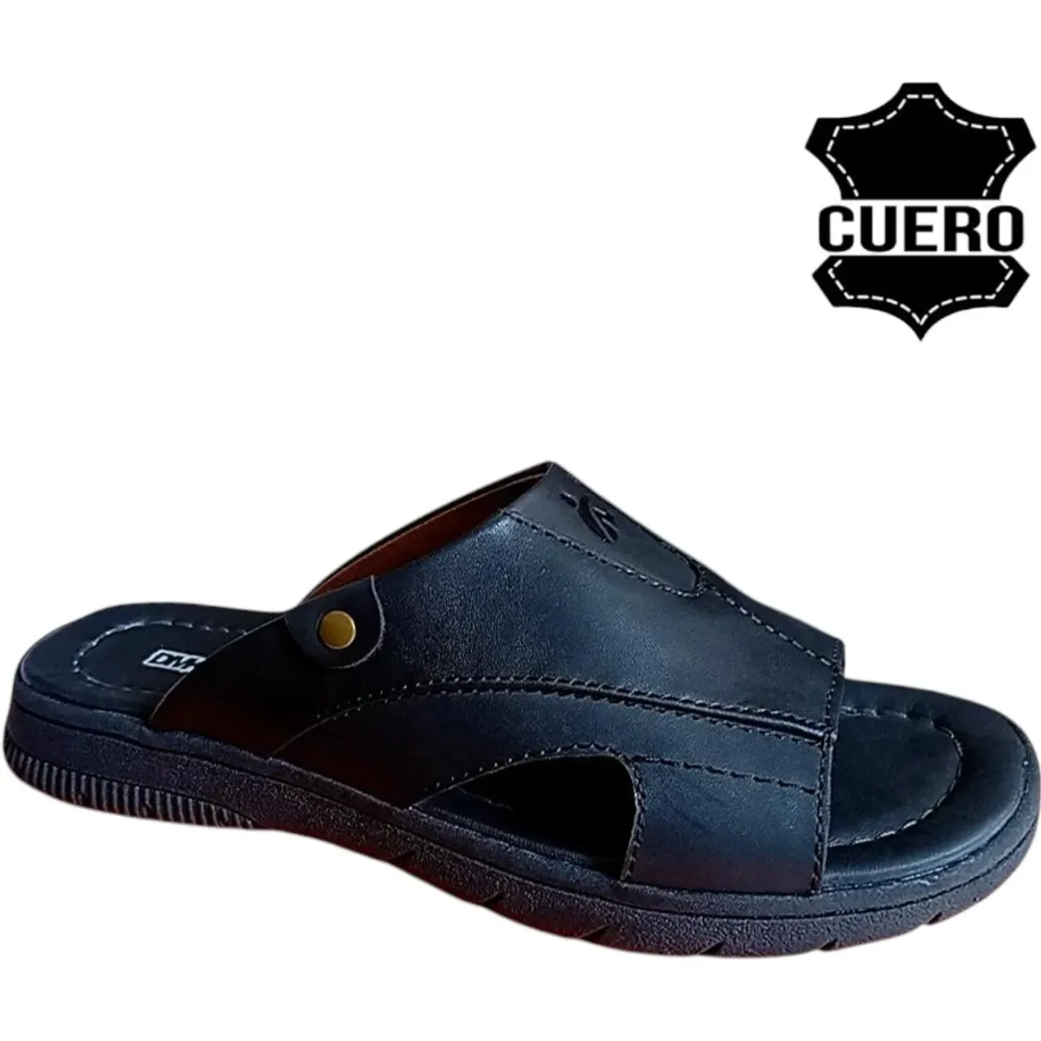 TIME VEROCHY Sandalia Time Verochy Cuero Hombre Tv30 color negro | Platanitos